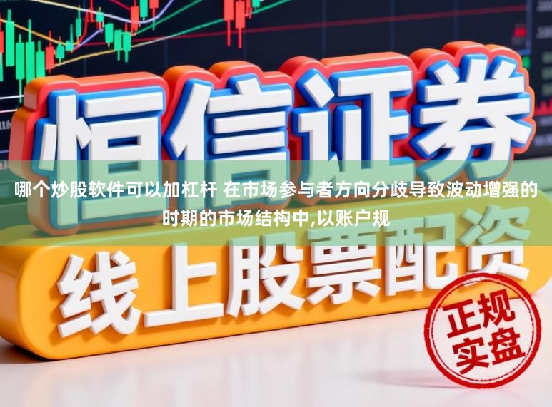 哪个炒股软件可以加杠杆 在市场参与者方向分歧导致波动增强的时期的市场结构中,以账户规