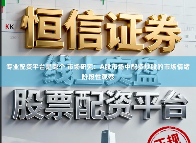 专业配资平台是哪个 市场研究：A股市场中配资炒股的市场情绪阶段性观察